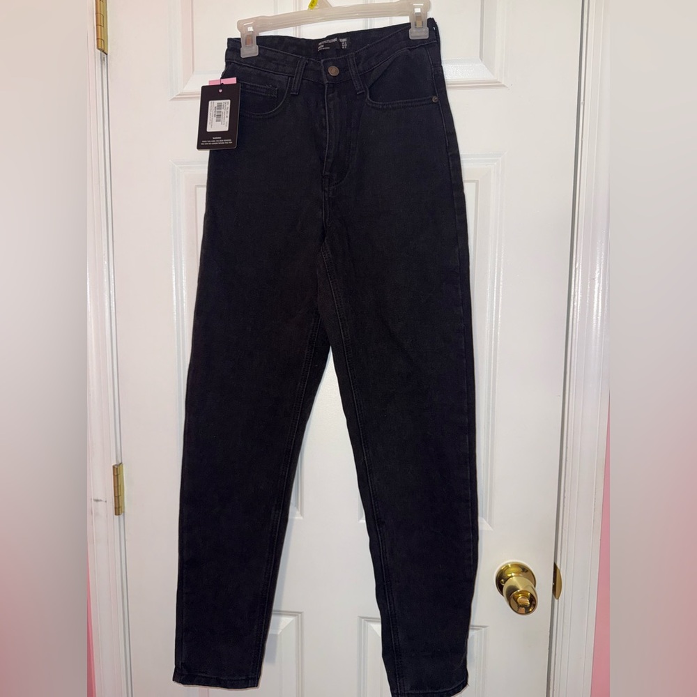 PrettyLittleThing Black Boyfriend Jeans